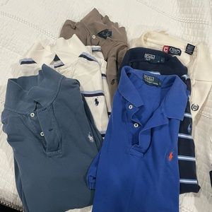 Men’s lot of Large Polo Ralph Lauren shirts- 5 Polo 1 Chaps